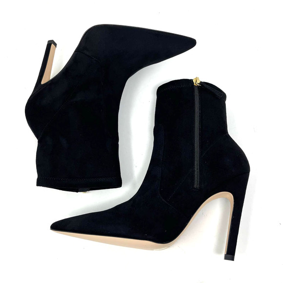 Good American Icon Bootie Suede Black Size 7.5 GA007K-E - Picture 4 of 8